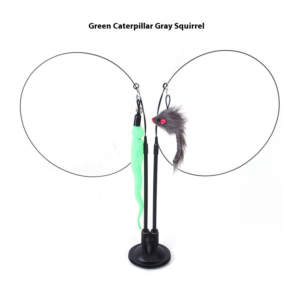 Juguete interactivo para gatos con ventosa