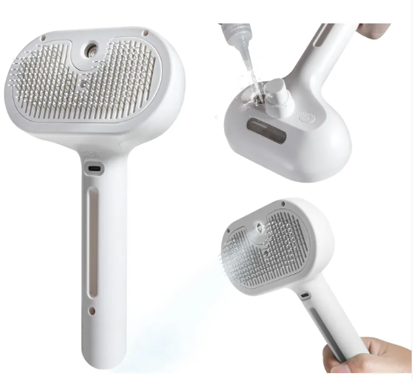 Cepillo pulverizador para perros y gatos