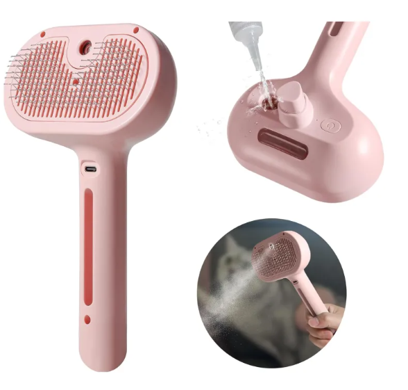 Cepillo pulverizador para perros y gatos