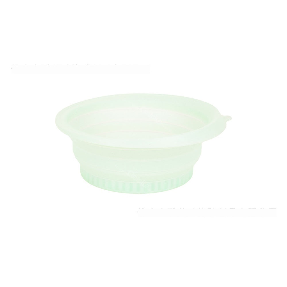 Recipiente plegable de silicona para cuidado facial