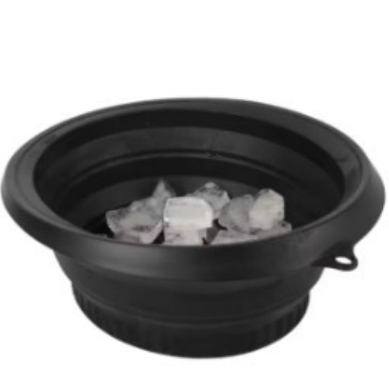 Recipiente plegable de silicona para cuidado facial