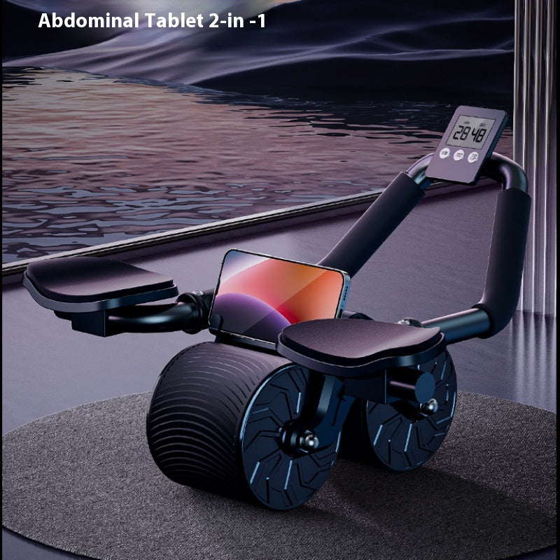 Rueda abdominal con retorno automático