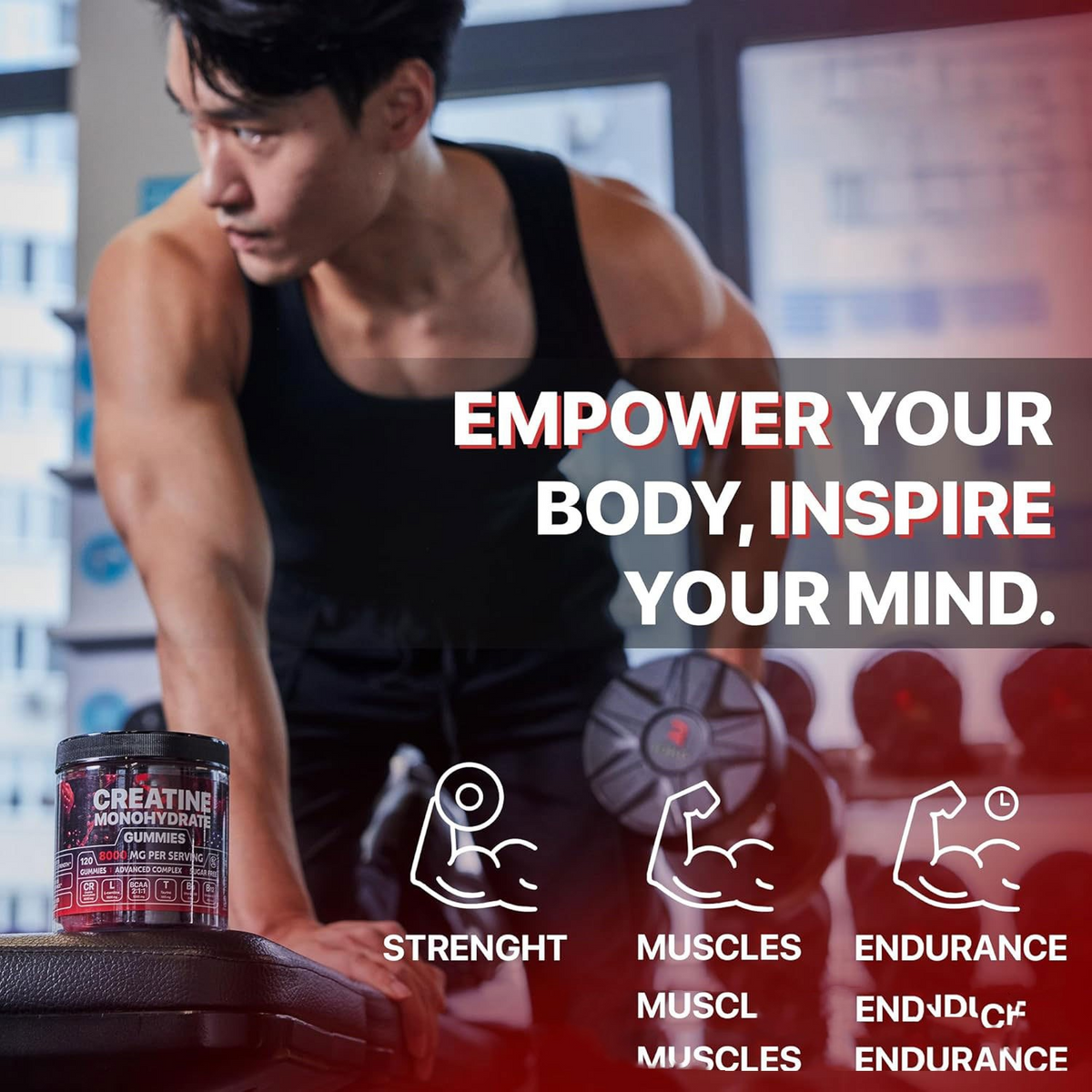 Gominolas con creatina Muscle Boost