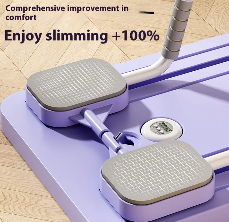 Tabla de entrenamiento con rueda abdominal