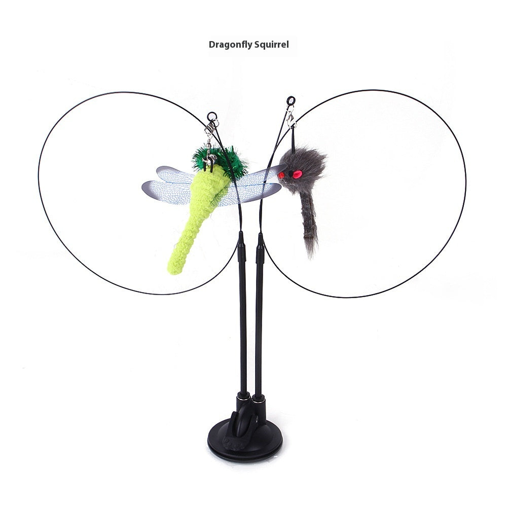 Juguete interactivo para gatos con ventosa