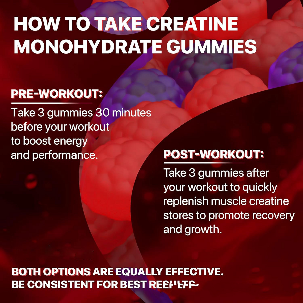 Gominolas con creatina Muscle Boost
