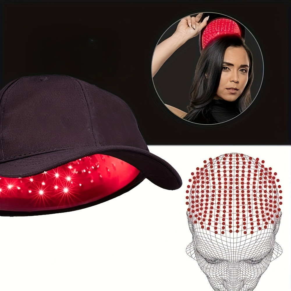Gorro de luz roja para cuidado capilar