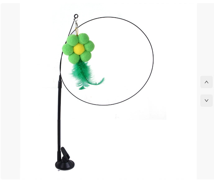 Juguete interactivo para gatos con ventosa