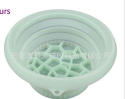 Recipiente plegable de silicona para cuidado facial